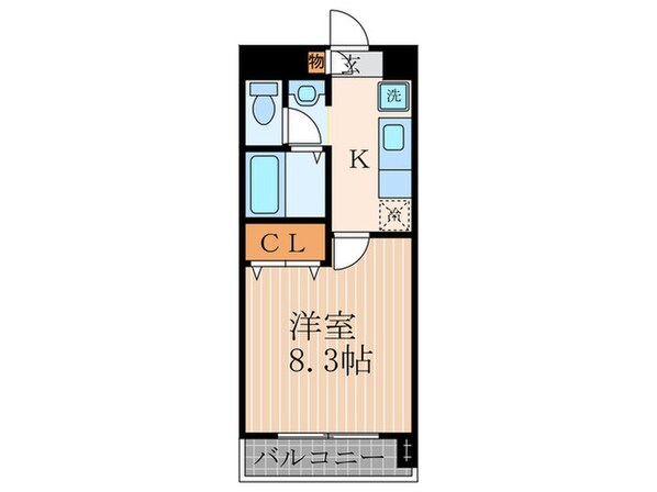 ハウスセゾン四条通の物件間取画像